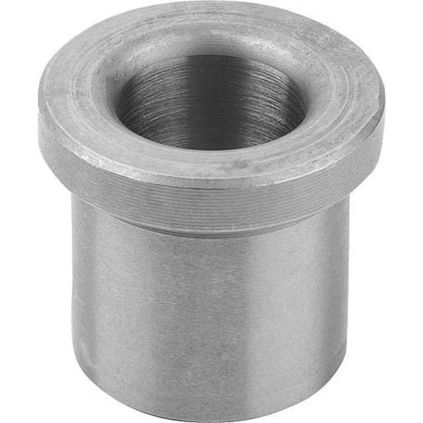 Drill bushing, DIN 172 Mild steel. Rounded top. IDxODxH: 11.6x18x20 mm, Kipp, Mfr#: K1022.A1160X20